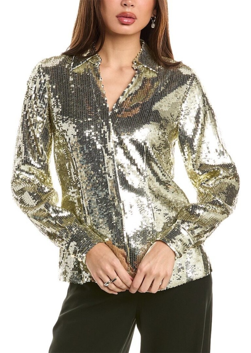 Elie Tahari Sequin Blouse