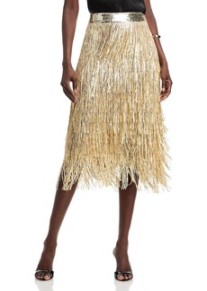 Elie Tahari The Zoe Sequin Tassel Skirt