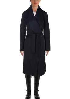 Elie Tahari Women's Milano Drape Front Wool Coat  Medium/Large