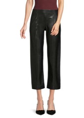 Elie Tahari Faux Leather Cropped Pants
