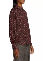 Elie Tahari Garnet Vines Silk Blouse