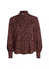 Elie Tahari Garnet Vines Silk Blouse