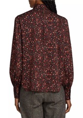 Elie Tahari Garnet Vines Silk Blouse