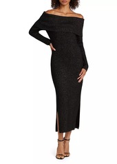 Elie Tahari Heritage Sofia Cashmere Off-the-Shoulder Dress