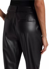 Elie Tahari Irie Faux Leather Cropped Pants