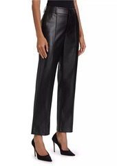 Elie Tahari Irie Faux Leather Cropped Pants