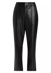 Elie Tahari Irie Faux Leather Cropped Pants