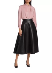 Elie Tahari Jaden Silk-Blend Blouse