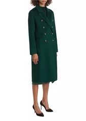 Elie Tahari Mari Wool Double-Breasted Coat