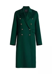 Elie Tahari Mari Wool Double-Breasted Coat