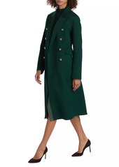 Elie Tahari Mari Wool Double-Breasted Coat