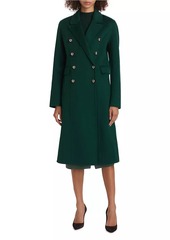 Elie Tahari Mari Wool Double-Breasted Coat