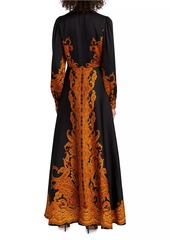 Elie Tahari Heritage Mirabel Silk Paisley Maxi Dress