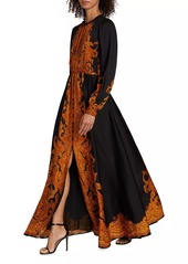 Elie Tahari Heritage Mirabel Silk Paisley Maxi Dress