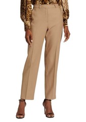 Elie Tahari Pleated Wool Cigarette Trousers