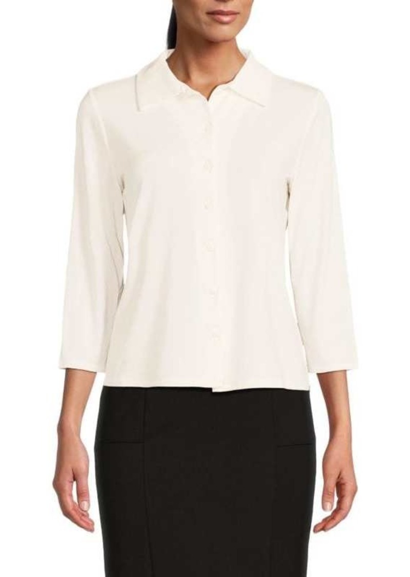 Elie Tahari Point Collar Shirt