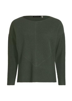 Elie Tahari Ribbed Cashmere Pullover Sweater