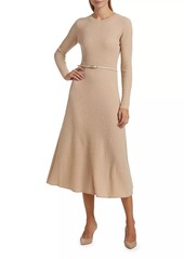 Elie Tahari Sabrina Belted Cashmere Sweaterdress