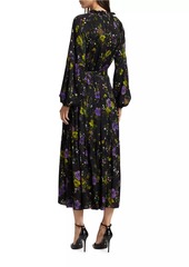 Elie Tahari Sienna Floral Tiered Maxi Peasant Dress