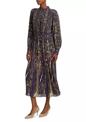 Elie Tahari The Almada Sterling Palace Midi-Dress