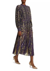 Elie Tahari The Almada Sterling Palace Midi-Dress