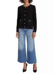 Elie Tahari The Amira Cable-Knit Cardigan