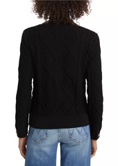 Elie Tahari The Amira Cable-Knit Cardigan