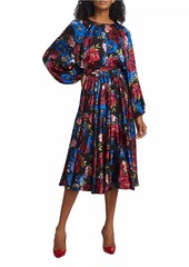 Elie Tahari The Audrey Floral Midi-Dress