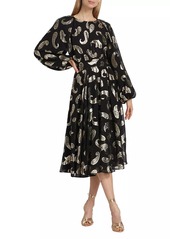 Elie Tahari The Audrey Paisley Midi-Dress