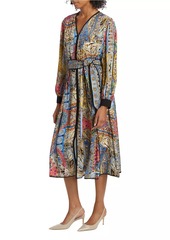 Elie Tahari The Camren Paisley Silk Dress