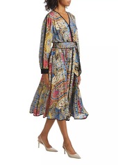 Elie Tahari The Camren Paisley Silk Dress