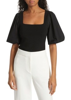 Elie Tahari The Claire Puff Sleeve Top
