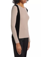 Elie Tahari The Dylan Contrast Sweater