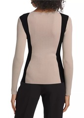 Elie Tahari The Dylan Contrast Sweater