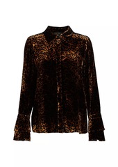 Elie Tahari Heritage The Fiora Leopard Top