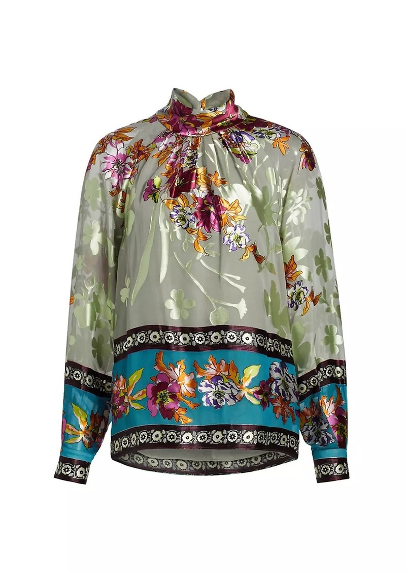 Elie Tahari The Geneva Floral Blouse