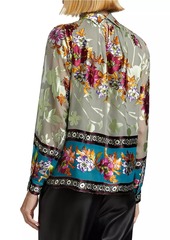 Elie Tahari The Geneva Floral Blouse