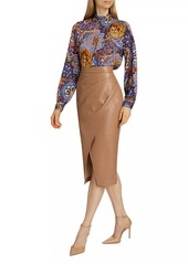 Elie Tahari The Jaden Paisley Silk Blouse