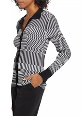 Elie Tahari The Kai Checkerboard Knit Shirt