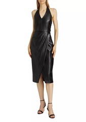 Elie Tahari The Laina Vegan Leather Dress