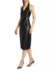 Elie Tahari The Laina Vegan Leather Dress