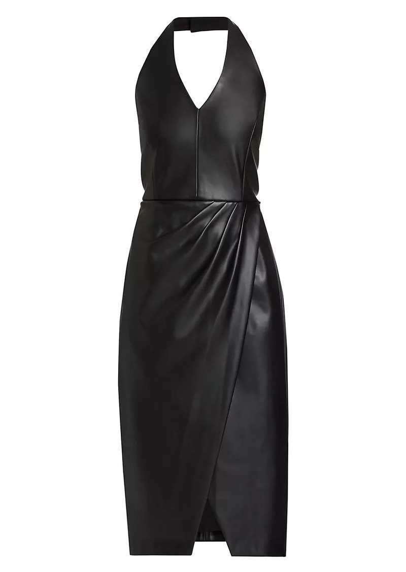 Elie Tahari The Laina Vegan Leather Dress