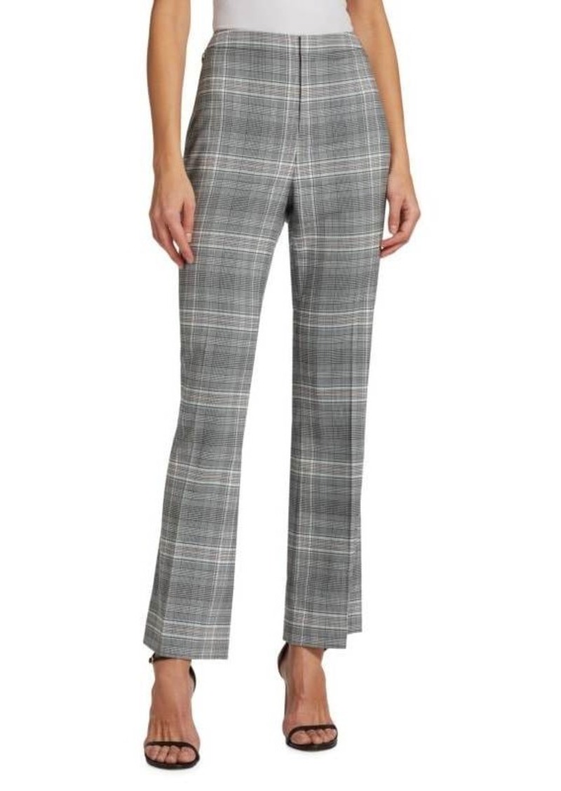 Elie Tahari The Paige Plaid Straight Fit Pants