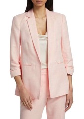 Elie Tahari The Reese Linen Blend Blazer