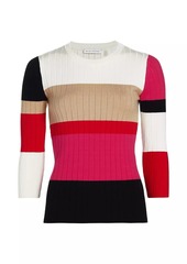 Elie Tahari The Remy Colorbocked Sweater