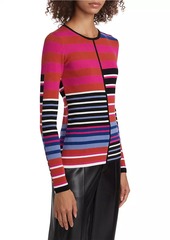 Elie Tahari The Selina Garden Striped Sweater