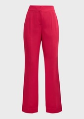 Elie Tahari The Tiffany Mid-Rise Flare-Leg Twill Pants