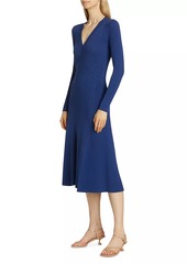 Elie Tahari The Vanessa Rib-Knit Midi-Dress