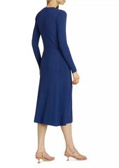 Elie Tahari The Vanessa Rib-Knit Midi-Dress