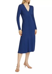 Elie Tahari The Vanessa Rib-Knit Midi-Dress